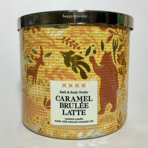 CARAMEL BRULEE LATTE 3 Wick Candle